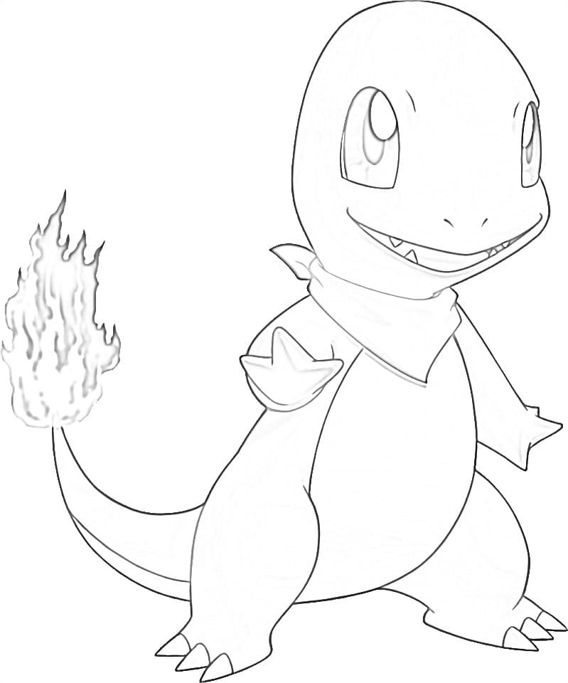Fise de colorat cu Charmander de colorat p21