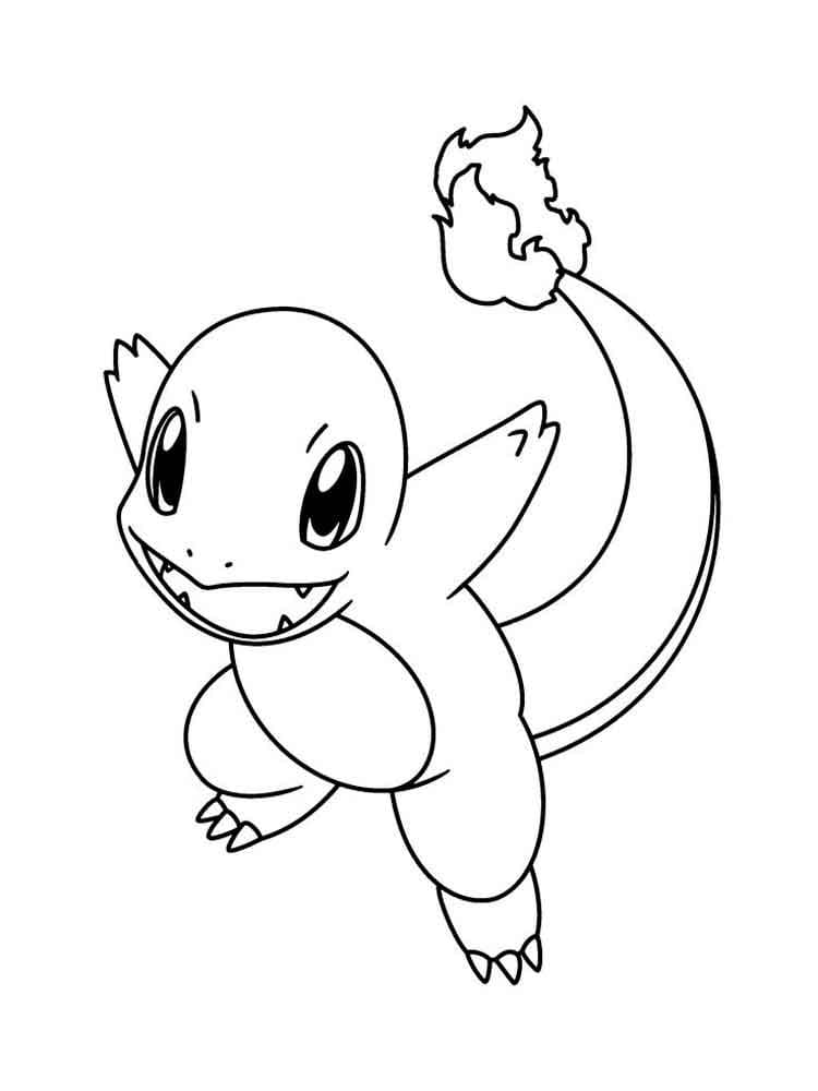 Fise de colorat cu Charmander de colorat p22