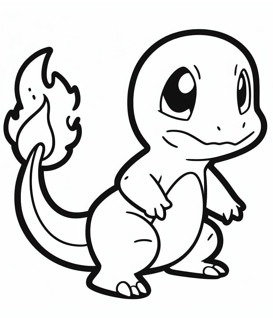 Fise de colorat cu Charmander de colorat p29