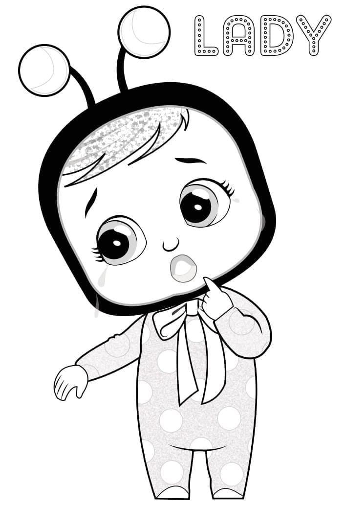 Fise de colorat cu Cry Babies de colorat p01