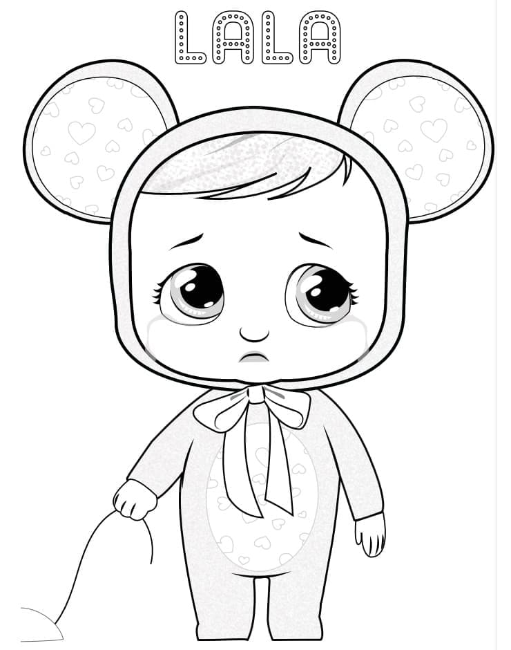 Fise de colorat cu Cry Babies de colorat p02