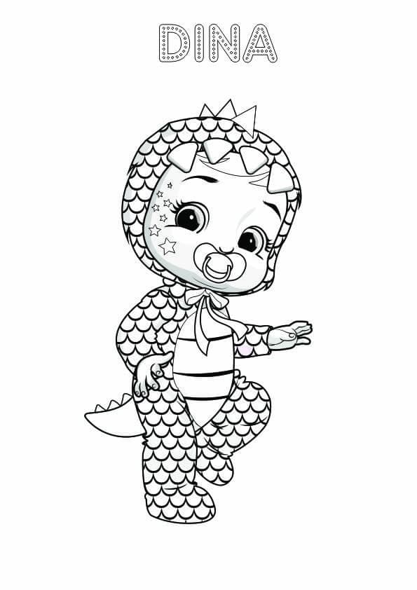 Fise de colorat cu Cry Babies de colorat p05