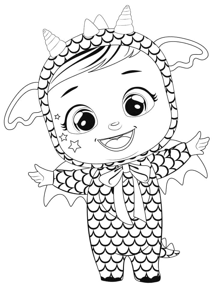 Fise de colorat cu Cry Babies de colorat p23