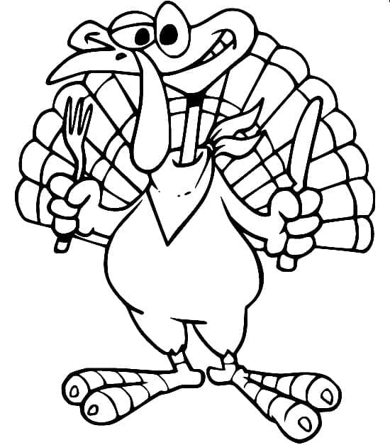 Fise de colorat cu Curcani de colorat p04