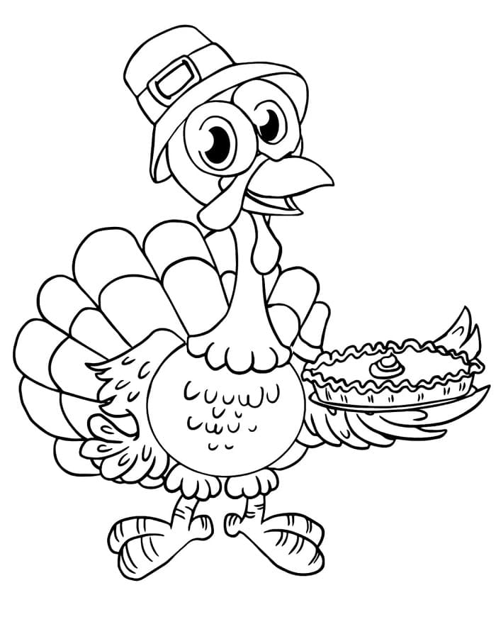 Fise de colorat cu Curcani de colorat p13