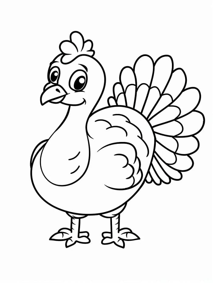 Fise de colorat cu Curcani de colorat p15