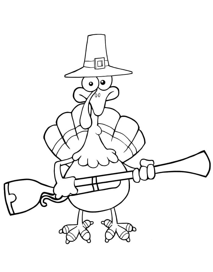 Fise de colorat cu Curcani de colorat p16