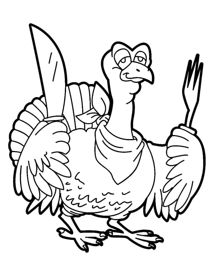 Fise de colorat cu Curcani de colorat p18