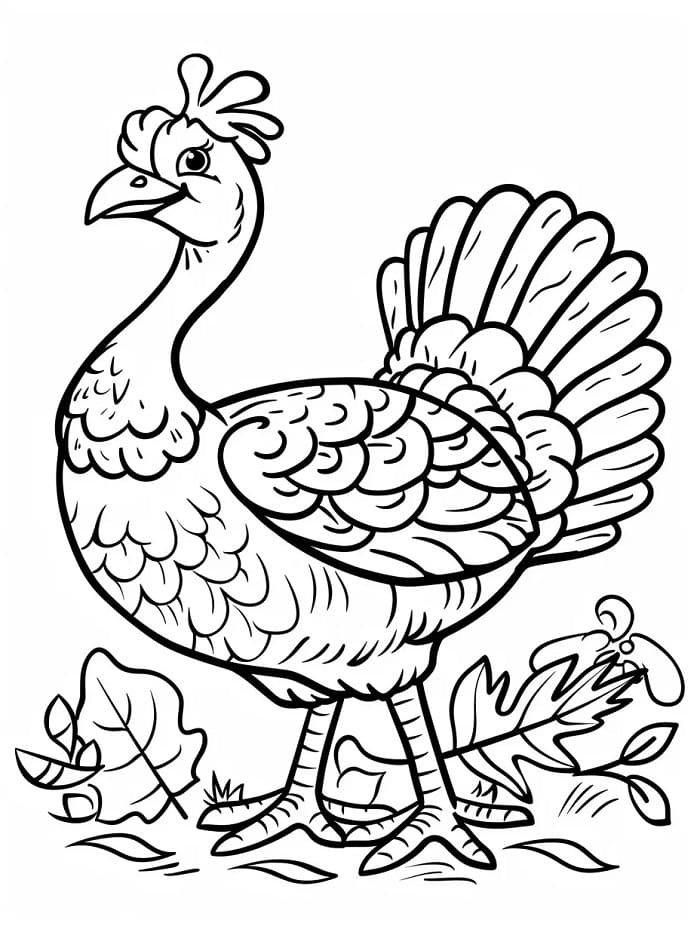 Fise de colorat cu Curcani de colorat p19