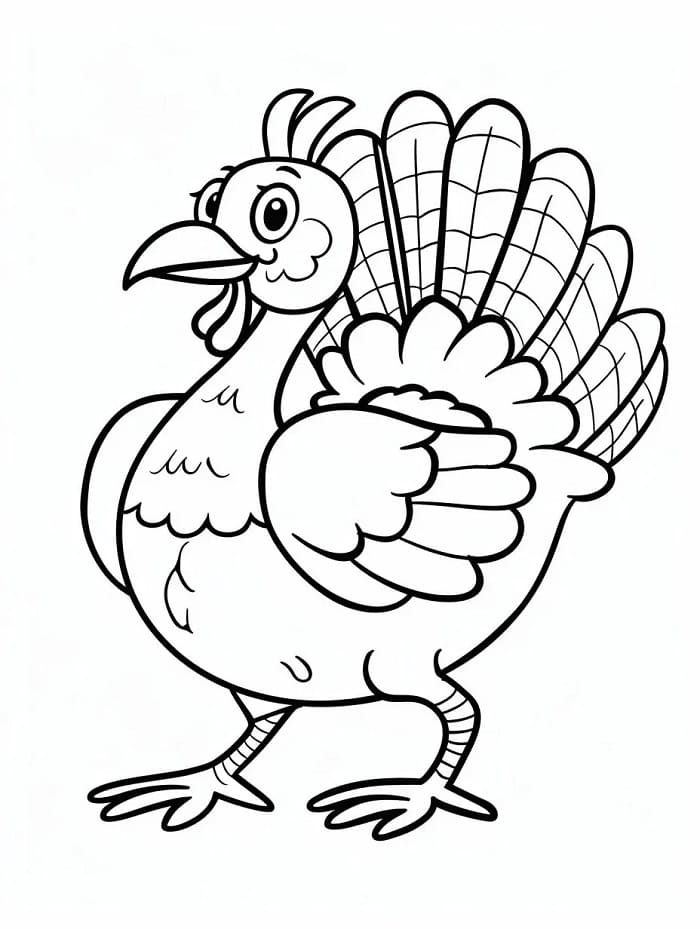 Fise de colorat cu Curcani de colorat p20