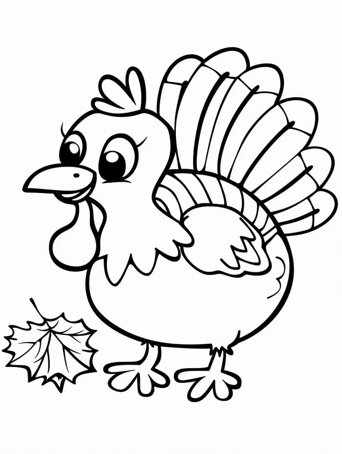 Fise de colorat cu Curcani de colorat p21