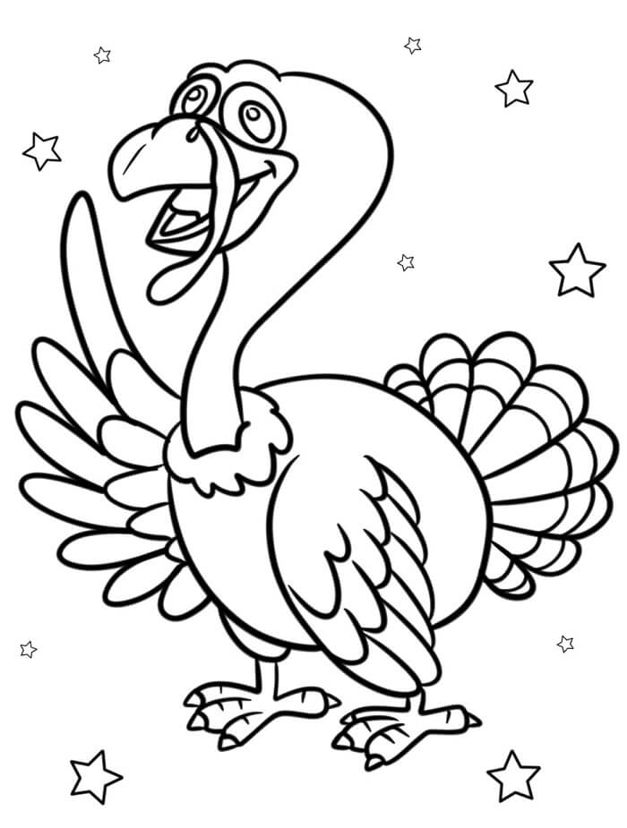 Fise de colorat cu Curcani de colorat p24