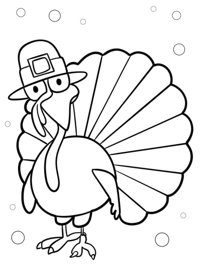 Fise de colorat cu Curcani de colorat p25