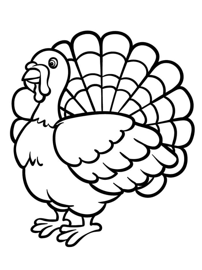 Fise de colorat cu Curcani de colorat p27