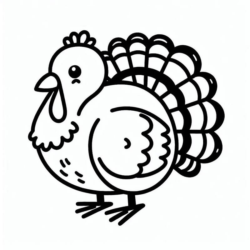 Fise de colorat cu Curcani de colorat p28