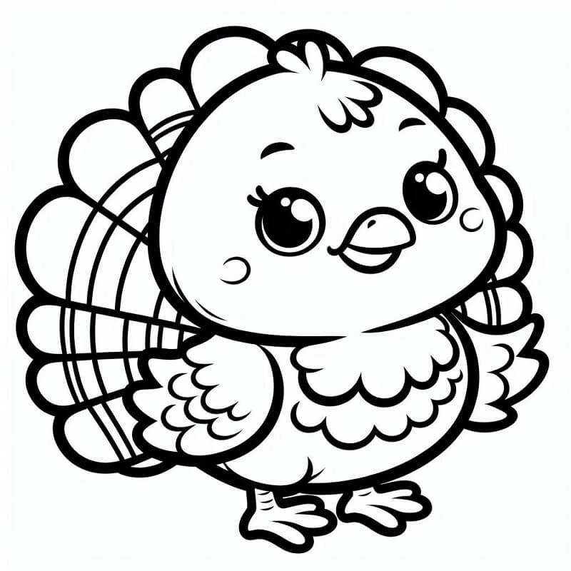 Fise de colorat cu Curcani de colorat p29