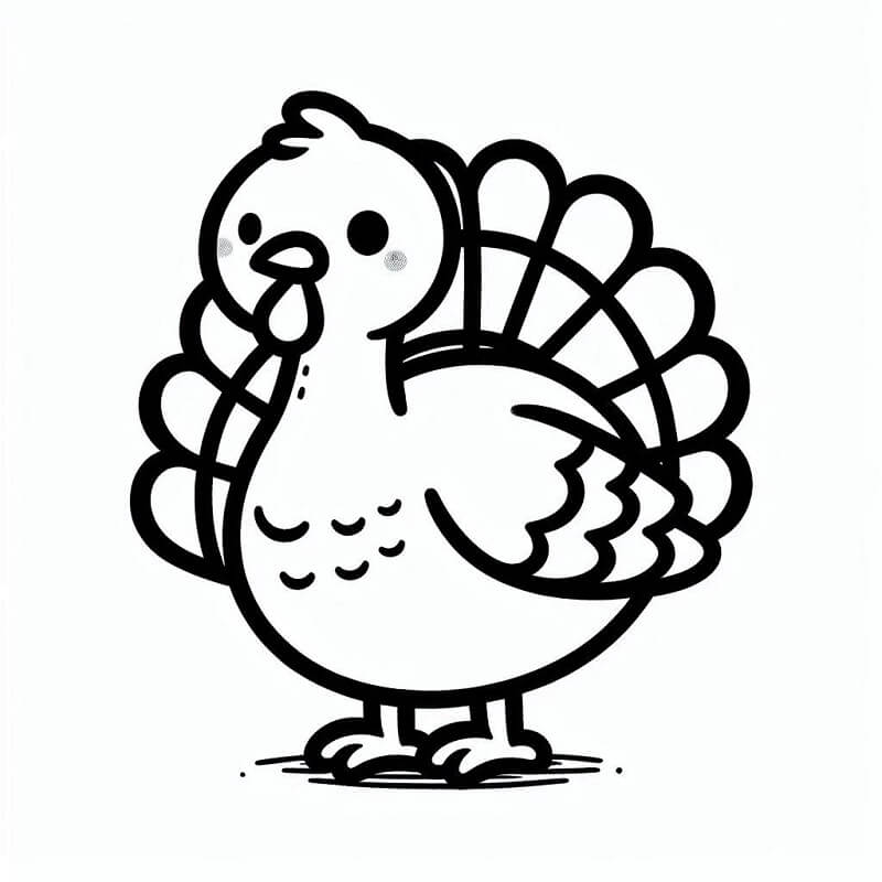 Fise de colorat cu Curcani de colorat p31