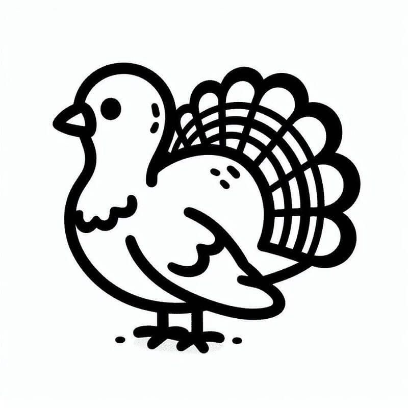 Fise de colorat cu Curcani de colorat p33