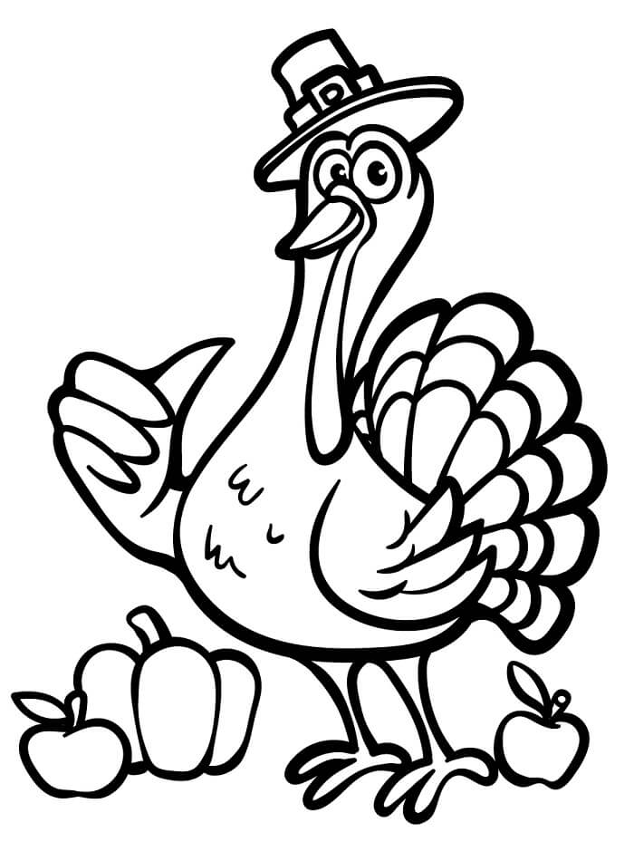 Fise de colorat cu Curcani de colorat p37