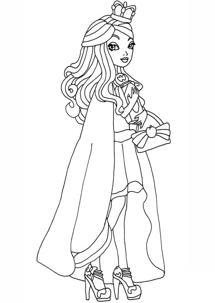 Fise de colorat cu Ever After High de colorat p01