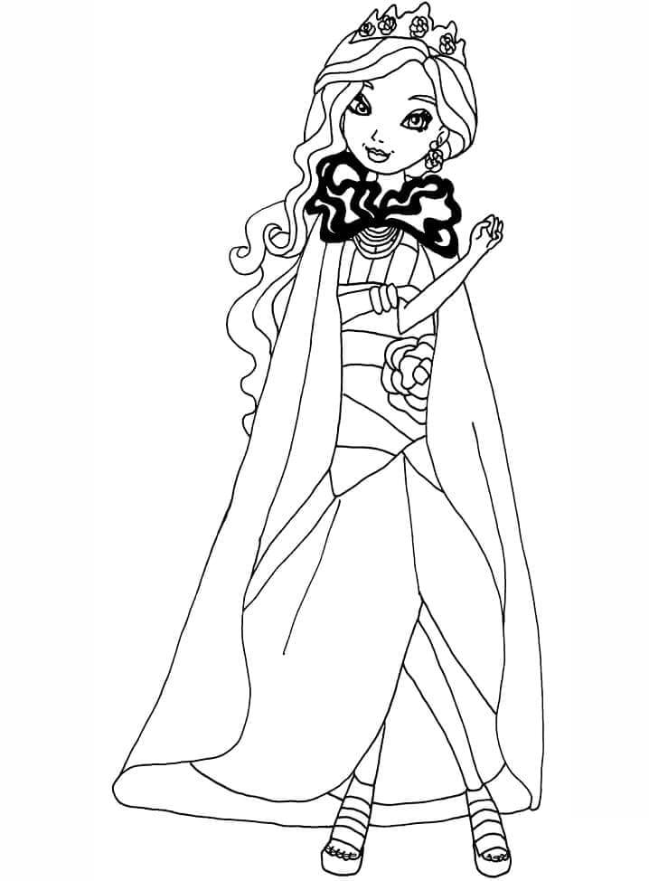 Fise de colorat cu Ever After High de colorat p02