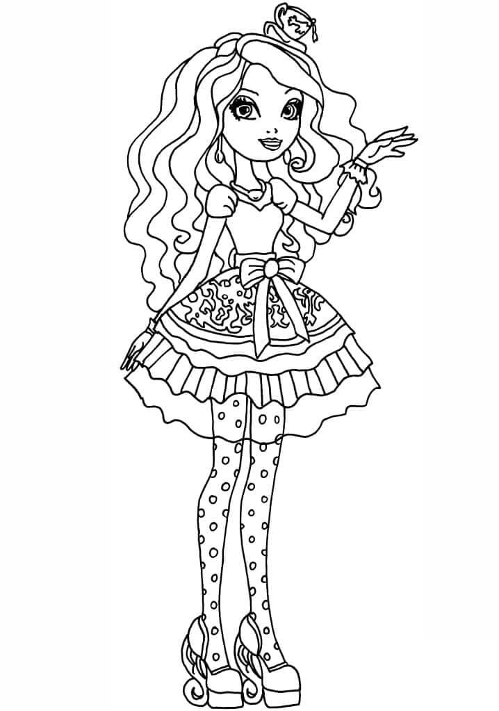 Fise de colorat cu Ever After High de colorat p06