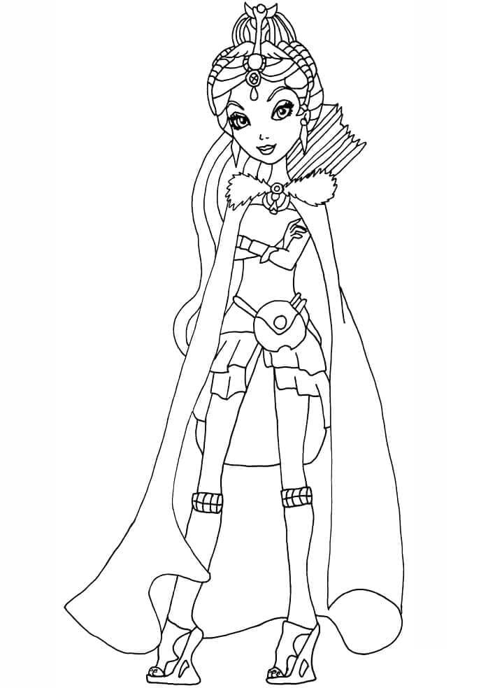 Fise de colorat cu Ever After High de colorat p08