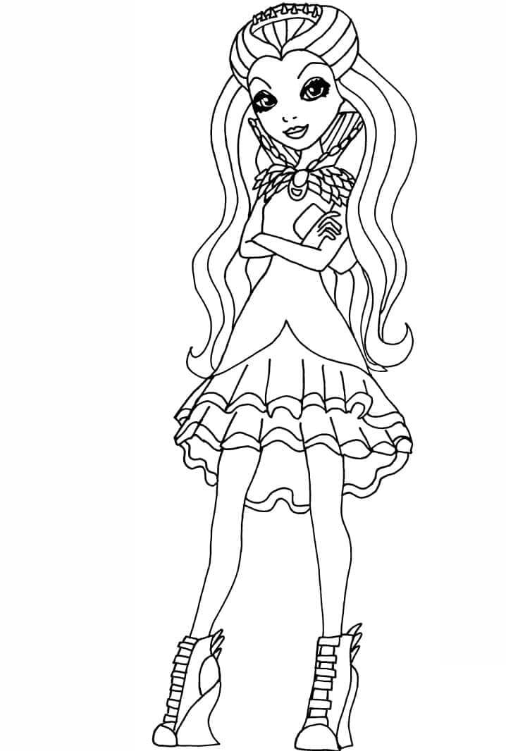 Fise de colorat cu Ever After High de colorat p10