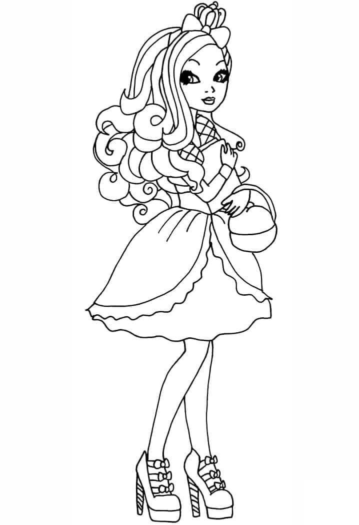 Fise de colorat cu Ever After High de colorat p11