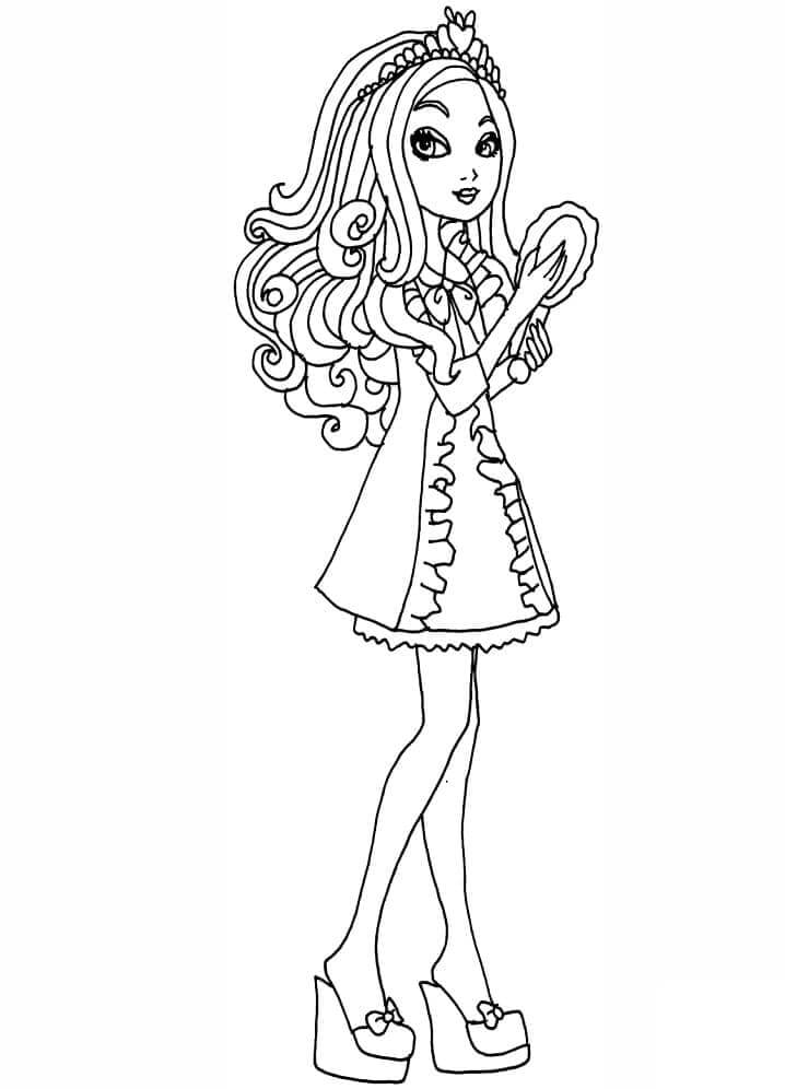 Fise de colorat cu Ever After High de colorat p12