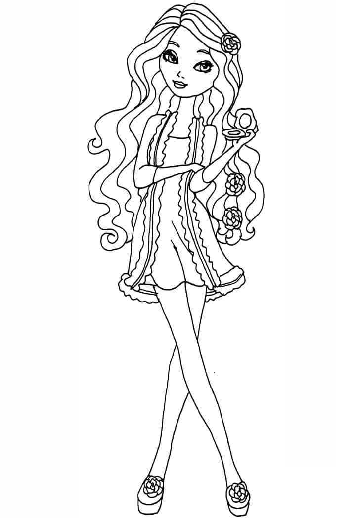 Fise de colorat cu Ever After High de colorat p14