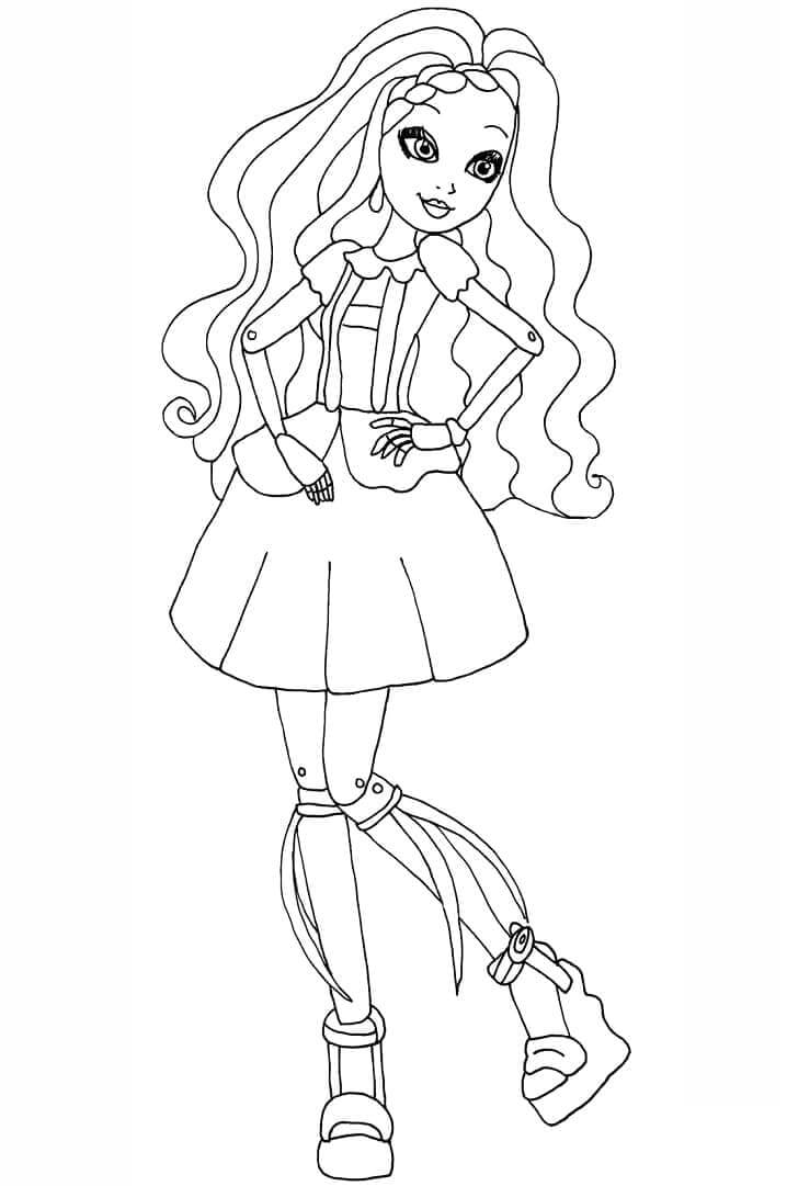 Fise de colorat cu Ever After High de colorat p17