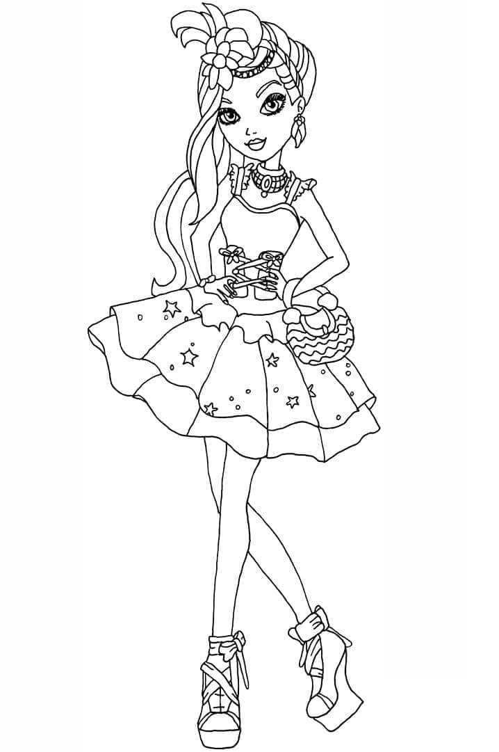 Fise de colorat cu Ever After High de colorat p20