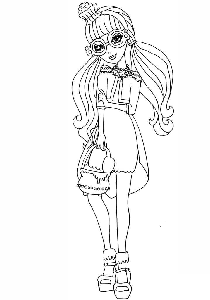 Fise de colorat cu Ever After High de colorat p22