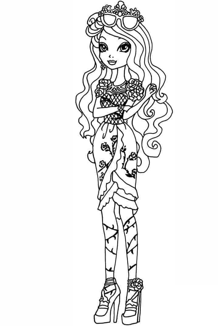 Fise de colorat cu Ever After High de colorat p23