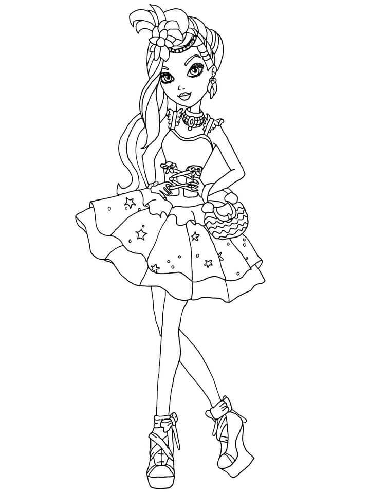 Fise de colorat cu Ever After High de colorat p27