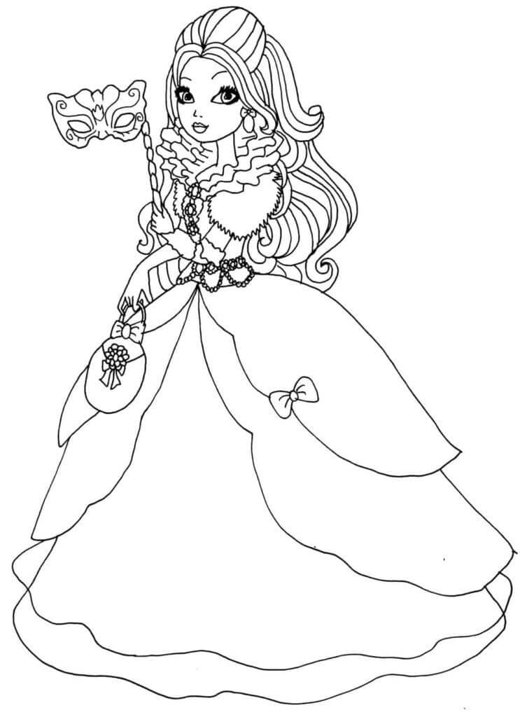 Fise de colorat cu Ever After High de colorat p29