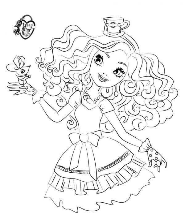 Fise de colorat cu Ever After High de colorat p31