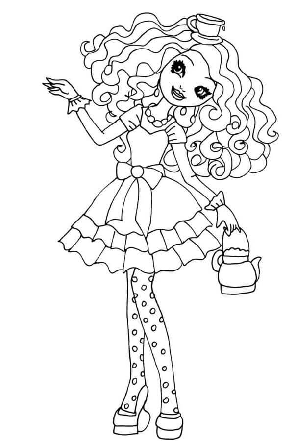 Planse de colorat cu Ever After High