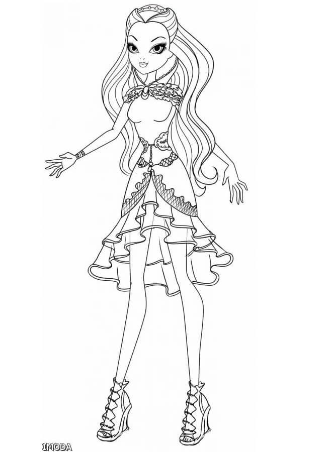 Fise de colorat cu Ever After High de colorat p34