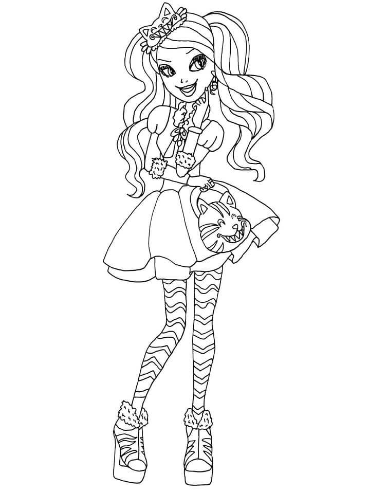 Fise de colorat cu Ever After High de colorat p35