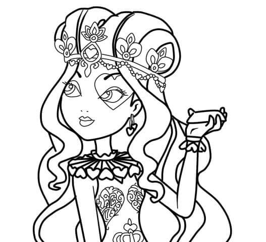 Fise de colorat cu Ever After High de colorat p37