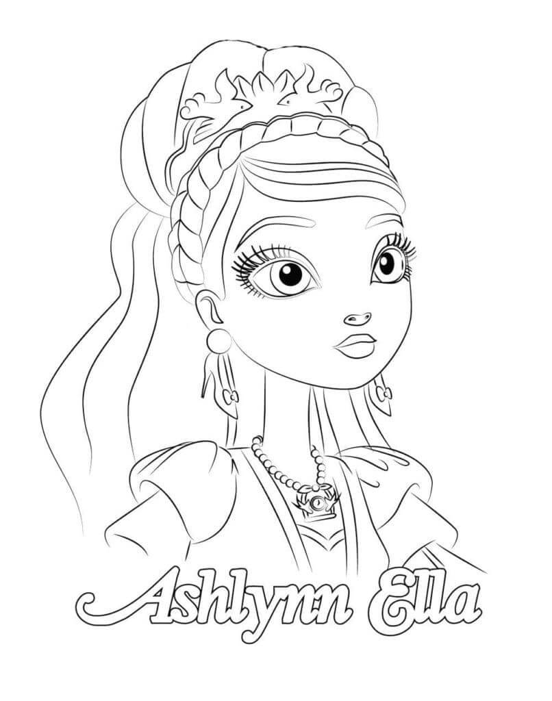 Fise de colorat cu Ever After High de colorat p41