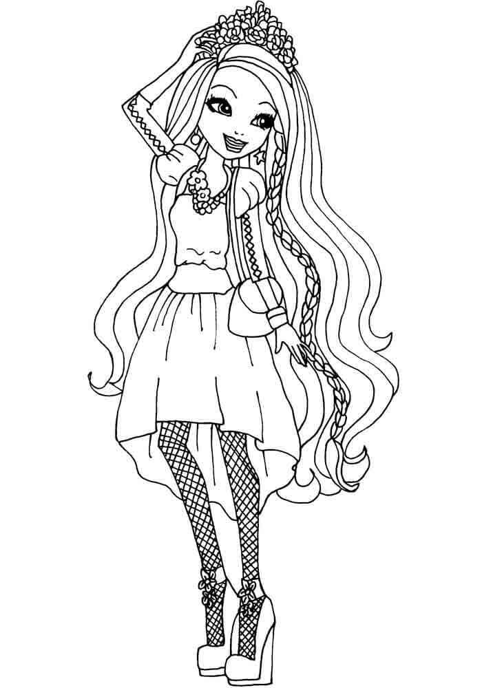 Fise de colorat cu Ever After High de colorat p42