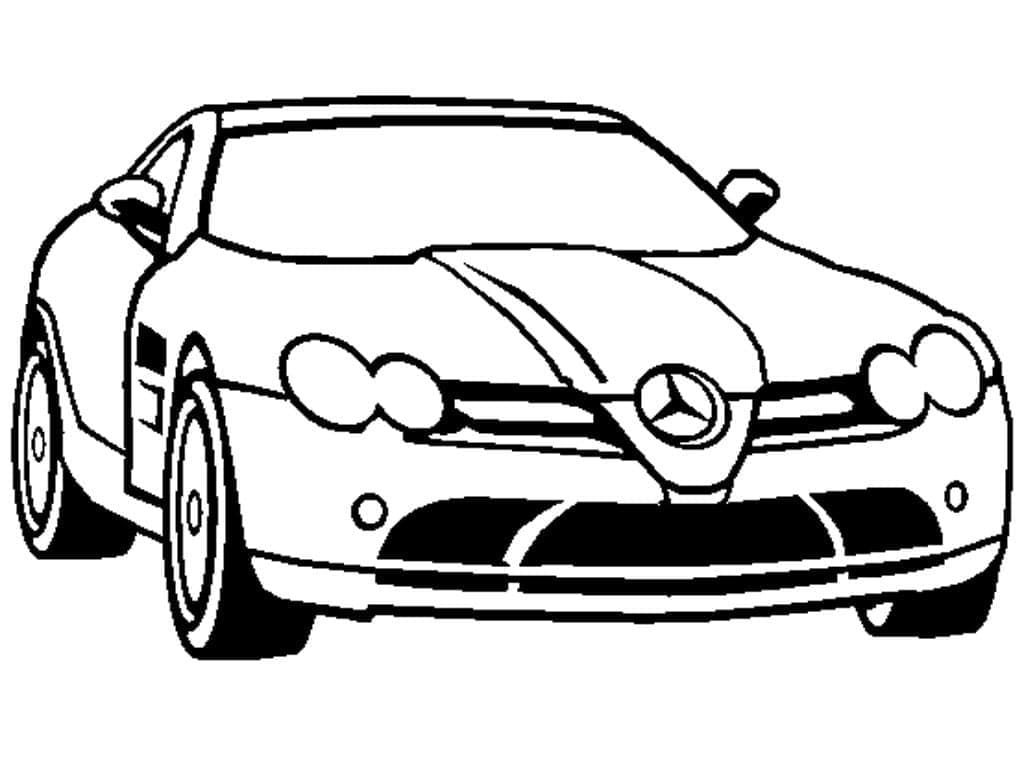 Fise de colorat cu Mercedes Benz de colorat p03
