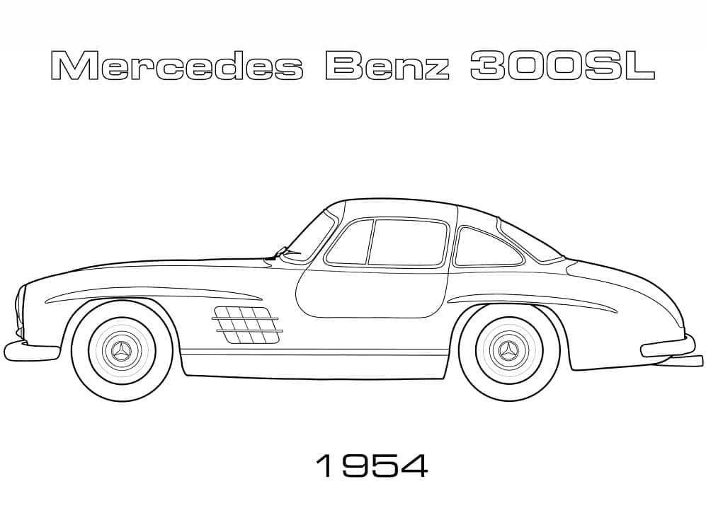 Fise de colorat cu Mercedes Benz de colorat p07