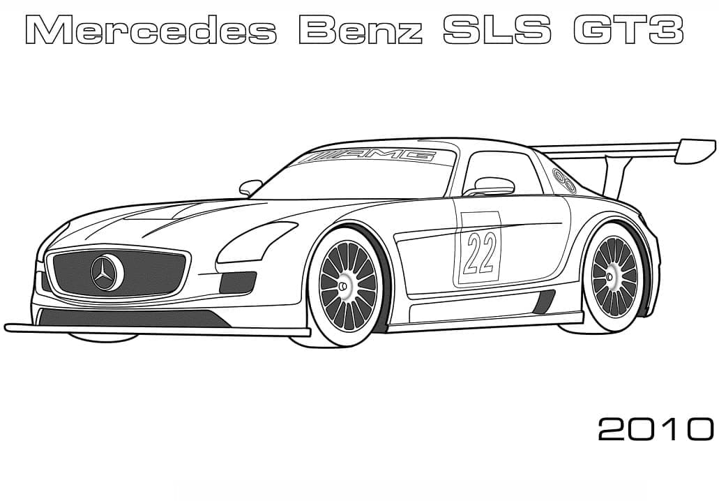 Fise de colorat cu Mercedes Benz de colorat p10