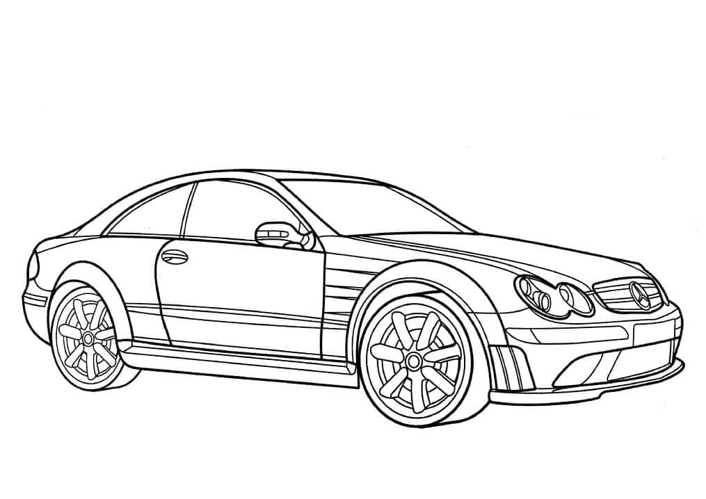 Fise de colorat cu Mercedes Benz de colorat p12