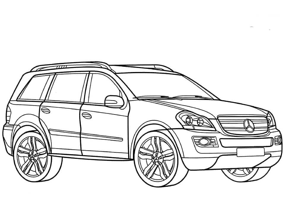 Fise de colorat cu Mercedes Benz de colorat p15