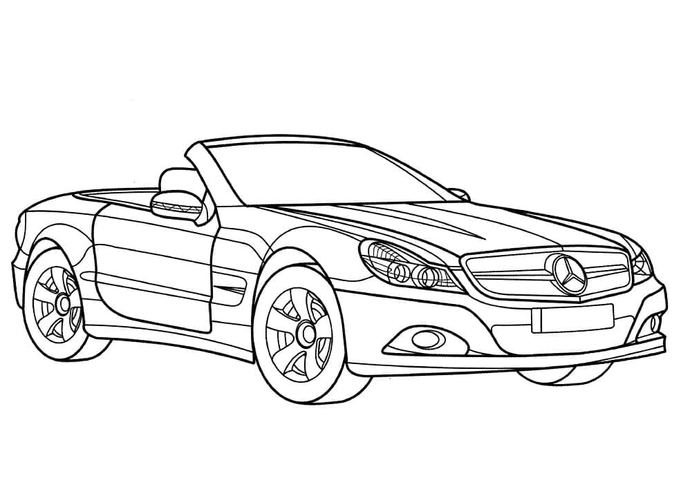 Fise de colorat cu Mercedes Benz de colorat p27